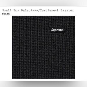 Small Box Balaclava/ Turtleneck Sweater “black”